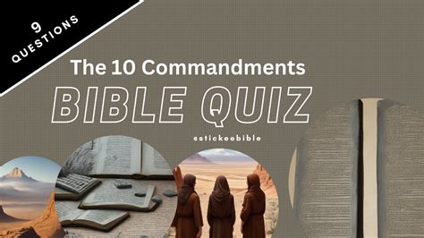 The Ten Commandments Bible Quiz Exodus 19 20 32 And 34 YouTube