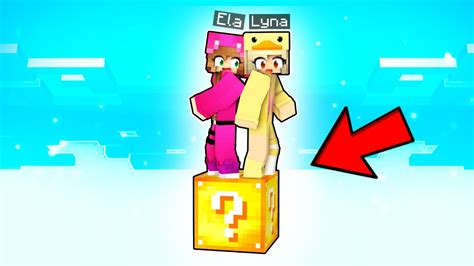 Minecraft Pero Solo Hay Un Bloque De Lucky Blocks Con Ela Youtube