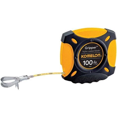 Komelon Tape Measure 100 Long 3 8 Width Yellow Blade MSC Direct