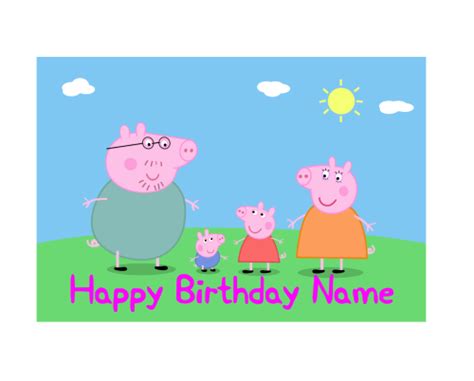 Peppa Pig A4 Edible Image – VIParty