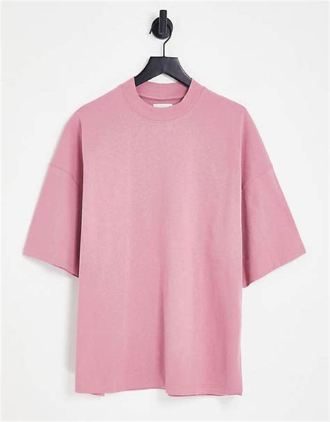 Topman Extreme Oversized T Shirt In Mid Pink Asos