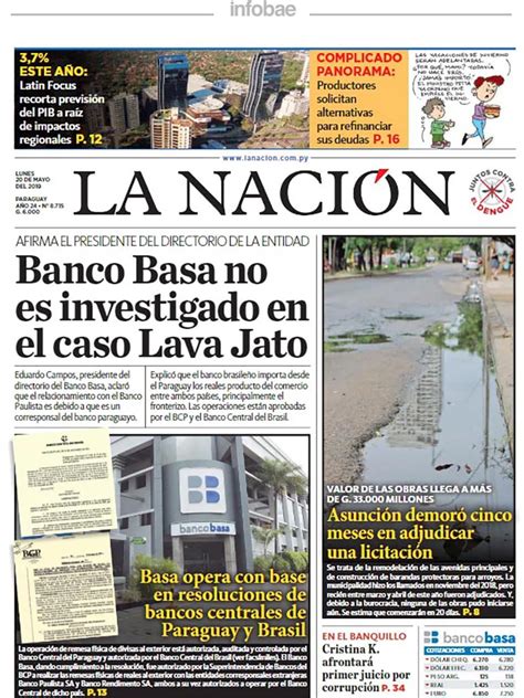 La Nacion Paraguay 20 De Mayo De 2019 Infobae