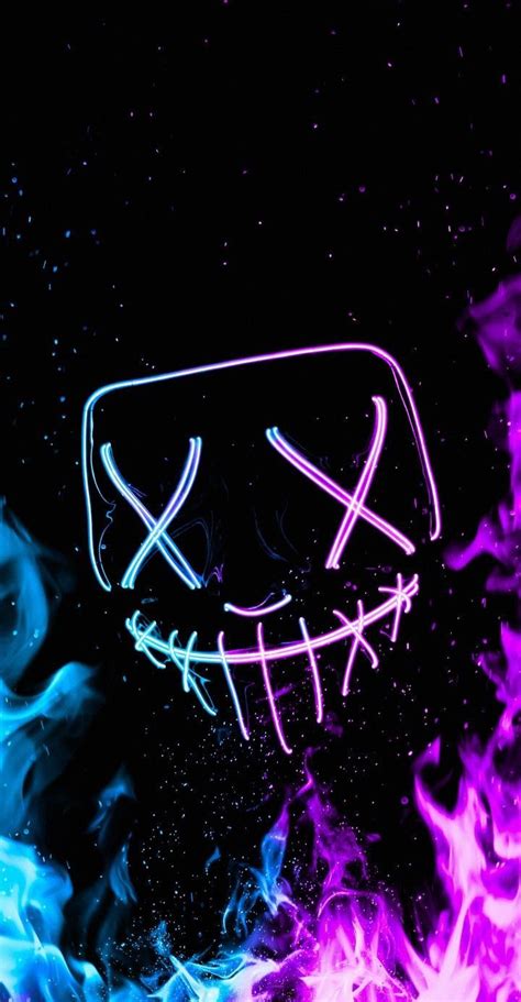 Pin by José Matheus on Adesivo in 2022 Neon wallpaper Skull