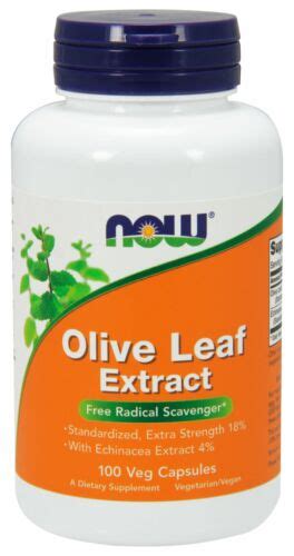 Now Supplements Olive Leaf Extract 100 Veg Capsules Ebay