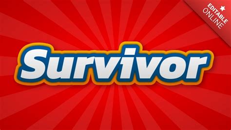 Survivor | Big | Text Effect Generator