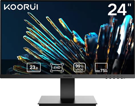 Koorui 24 Inch Fhd Monitor Ultra Slim Bezels 75hz Va Display 5ms