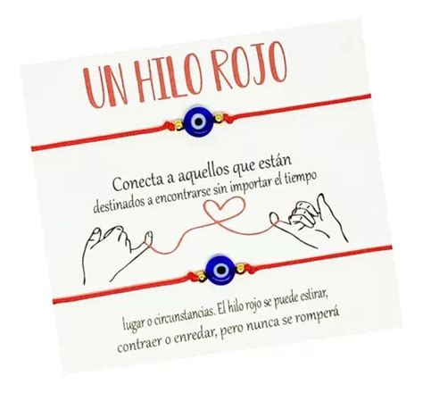 Pulsera Pareja Hilo Rojo Protecci N Amor Ojo Turco Azul Meses Sin Inter S