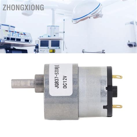 Zhongxiong Dc มอเตอร์เกียร์ Cw Ccw ลดความเร็ว Self Locking Turbine หนอน