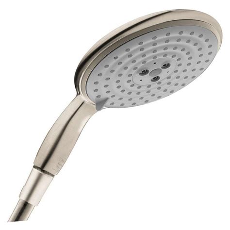 Hansgrohe Raindance Brushed Nickel 1 Spray Handheld Shower 2 5 Gpm 9 5