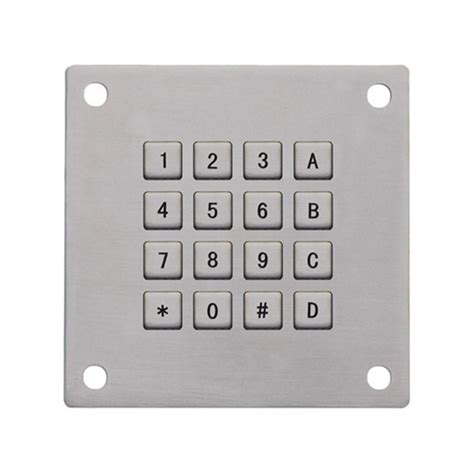 Factory Direct Ip Waterproof Stainless Steel Keypad For Gas Stations