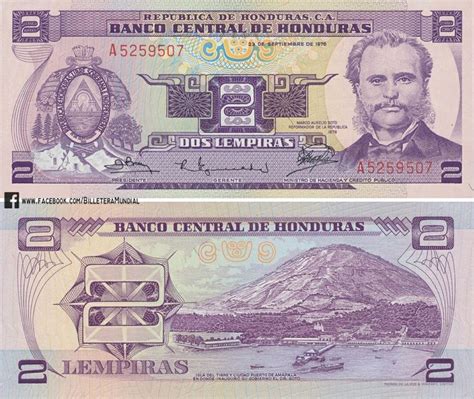 Banknote Billete De Honduras A O Lempiras More Https