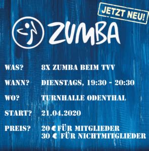 Zumba Kurs Beim Tvv Tv Voiswinkel