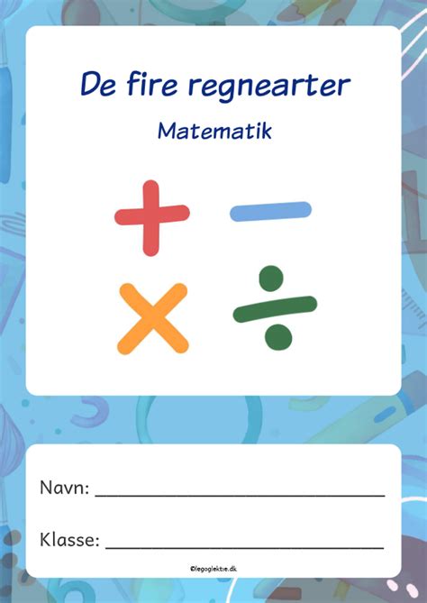 Matematik Klasse De Fire Regnearter Jeg Er F Rdig Serien