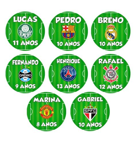 Adesivo Personalizado Tema Futebol Elo Produtos Especiais