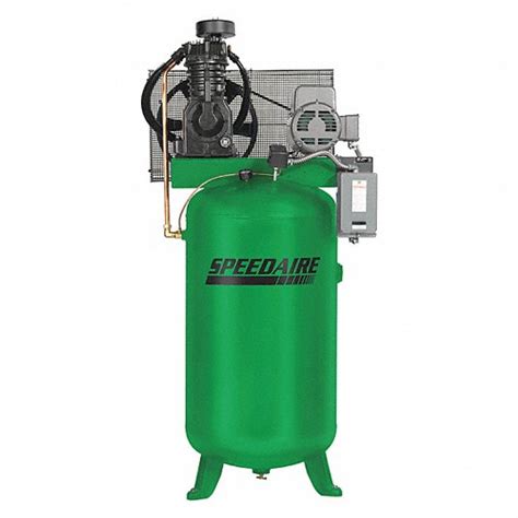 Speedaire Electric Air Compressor 5 Hp 2 Stage Vertical 80 Gal Tank