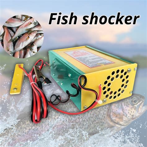 DC12V Electric Fish Shocker Stunner Ultrasonic Inverter Fishing High