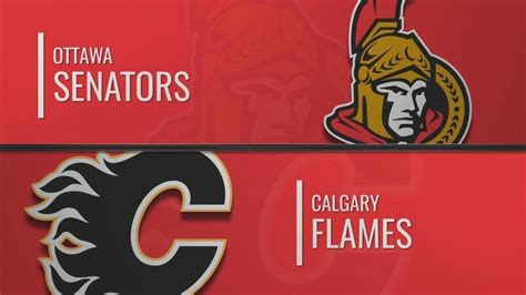 Nhl Calgary Flames Vs Ottawa Senators Gameplay Nhl Season Match