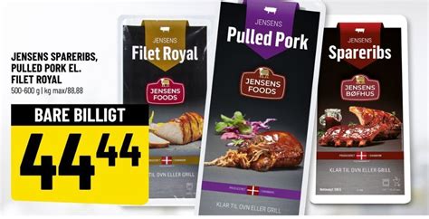 Jensens pulled pork tilbud hos Løvbjerg