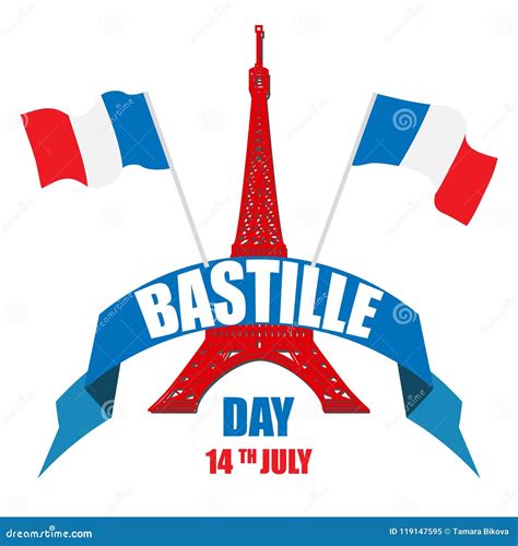 Happy Bastille Day Stock Vector Illustration Of Design 119147595