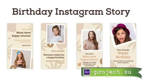 Videohive Birthday Instagram Story Project For After