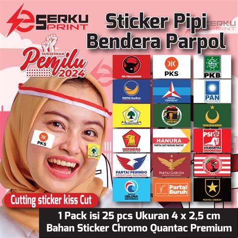 Jual Stiker Pipi Logo Parpol Sticker Pipi Caleg Stiker Bendera