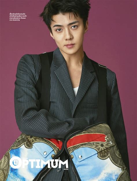 Gambar Foto Sehun Exo Di Majalah L Optimum Thailand Edisi Maret