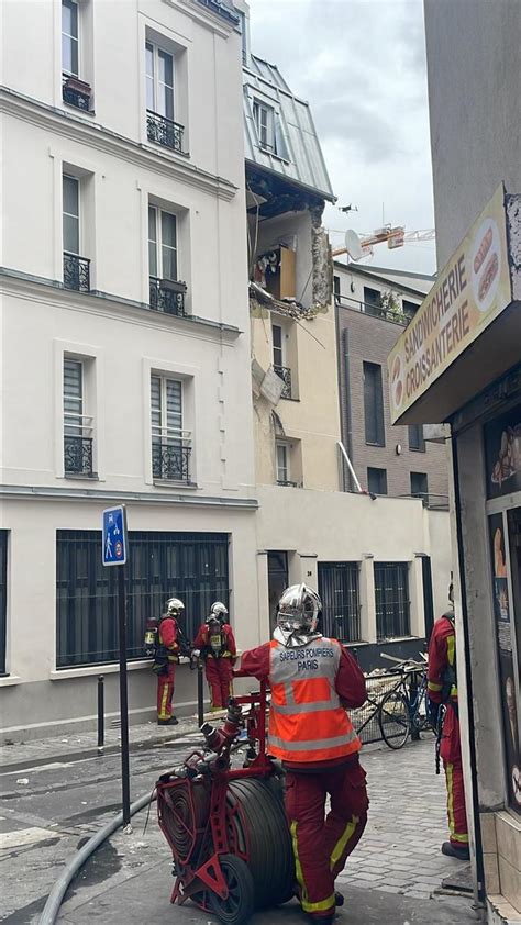 Paris cinq blessés dont un en urgence absolue dans lexplosion dun