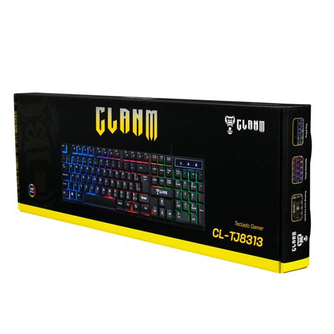 Teclado Fio Jungle Cl Tj Preto Membrana M Clanm Cl Tj