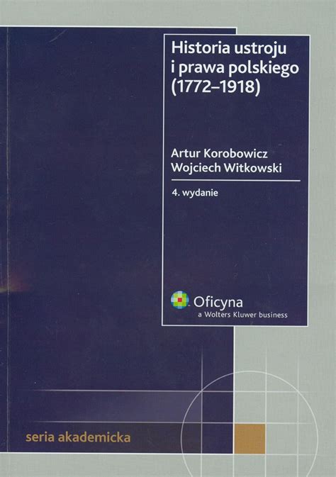 Historia Ustroju I Prawa Polskiego 1772 1918 Amazon Br