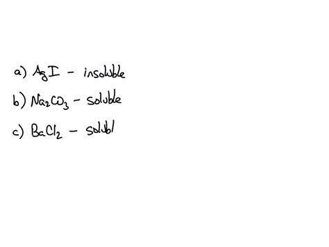 Solved Predict Whether Each Of The Following Compounds Is Solublein