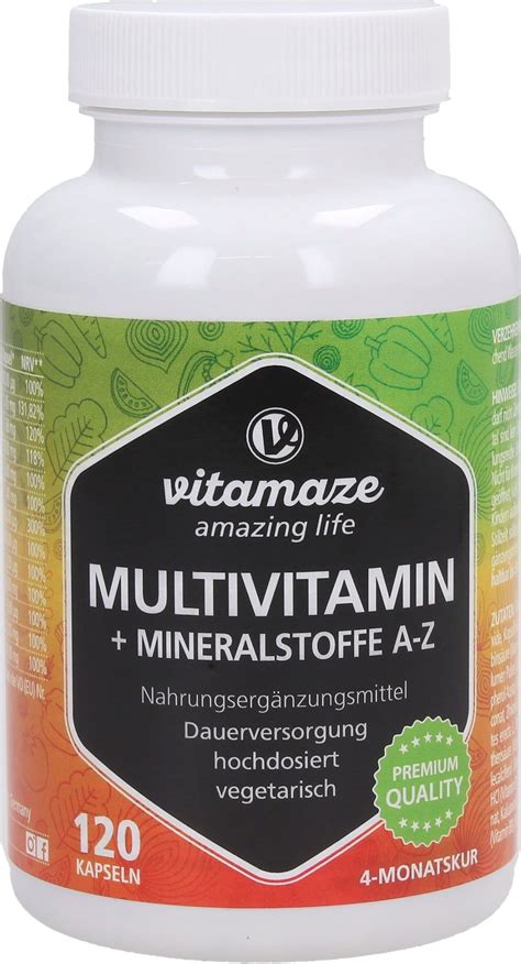 Multivitamin Capsules Vitamaze Vitalabo Online Shop Europe