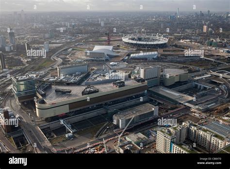 Westfield Shopping Center Stratford East London With Olympic Site And