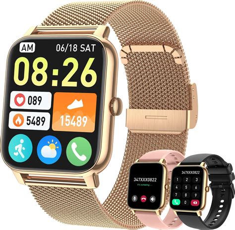 Amazon Smart Watch For Women Men Fitness Make Answer Call