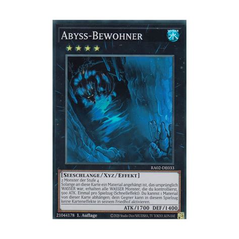 Abyss Bewohner Ra De V Platinum Secret Rare Platinum Secret