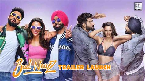 Bad Newz LIVE Trailer Launch Event Triptii Dimri Vicky Kaushal Ammy