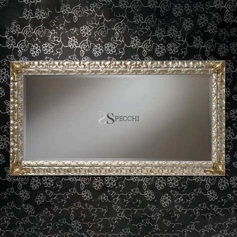 Specchio Cornice Foglia Argento SpecchiOnline It