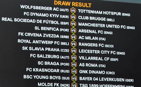 europa league draw | FootballTalk.org