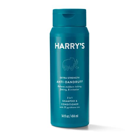 Harrys Mens Extra Strength Anti Dandruff 2 In 1 Shampoo And Conditioner 14 Fl Oz