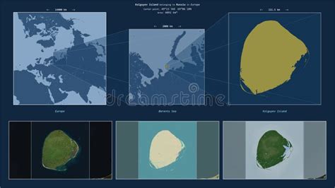 Kolguyev Island Russia Location Diagram Yellow Stock Illustration