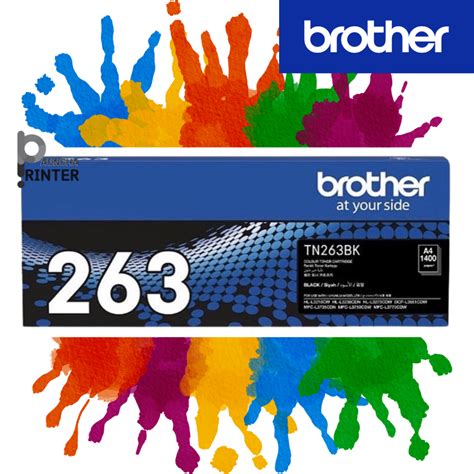 Brother TN 263 BK C M Y ตลบหมกโทนเนอร ของแท Original Toner