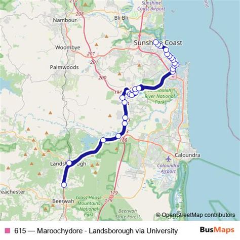 bus  stops times  sunshine coast