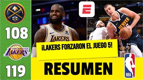 Los Lakers De Lebron James Sobreviven Y Evitan Barrida Vs Nuggets Al