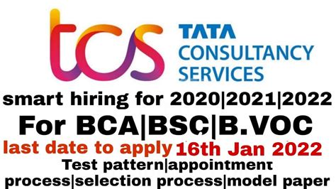 TCS IT Jobs For BSC BCA Graduates Of 2020 2021 2022 Batches TCS