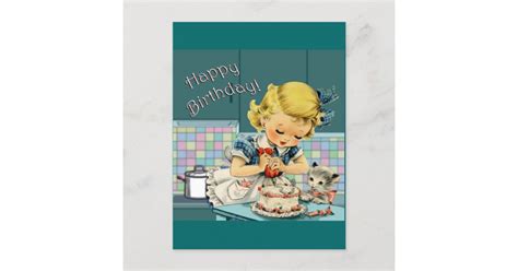 Vintage Birthday Postcard | Zazzle