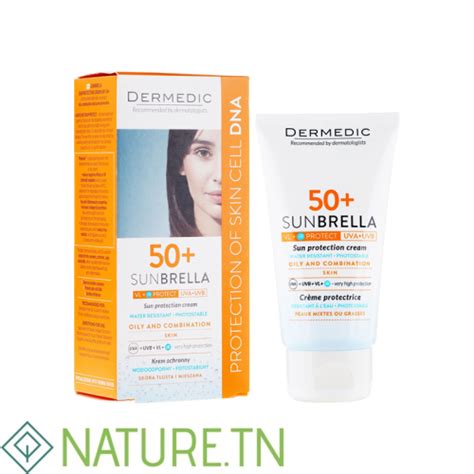 Dermedic Sunbrella Ecran Spf50 Peaux Mixtes À Grasses 40ml Naturetn