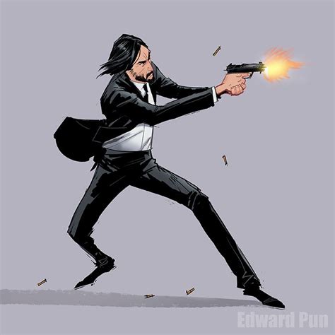 John Wick 3 by pungang on DeviantArt | John wick movie, Fan art drawing ...