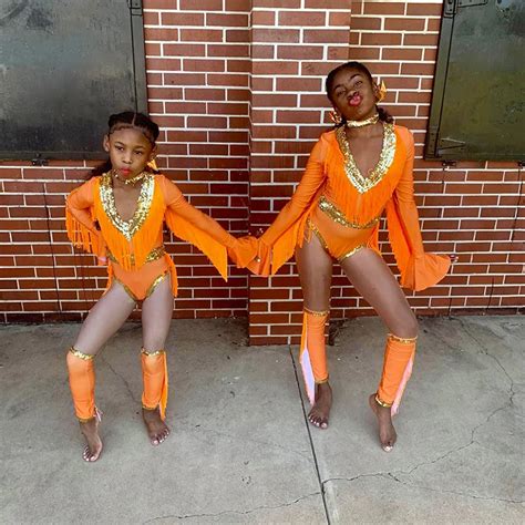 Orange Long Sleeve Leotard Majorette Dance Costumes With Fringe Dance ...