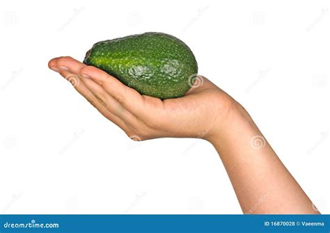 Hand With Avocado Royalty Free Stock Photos Image 16870028