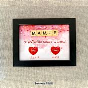 Cadre Scrabble MAMIE Et Ses Petits Coeurs