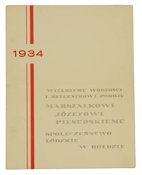 Zaproszenie na uroczystość z okazji imienin marszałka Józefa